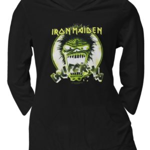 Iron Maiden Cali 3/4 Jr Black Pocket Hoodie