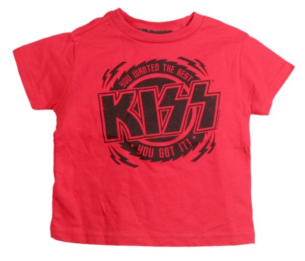 KISS The Best Baby Red T-shirt - 0-6 Months