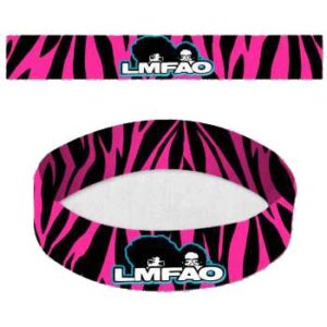 LMFAO Striped Rubber Bracelet - OSFA