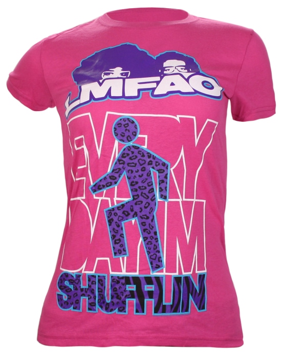 LMFAO Shufflin Fuschia Girls T-shirt