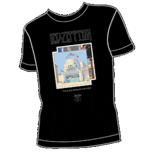 Led Zeppelin Song Remains Mens Black T-shirt Small Only
