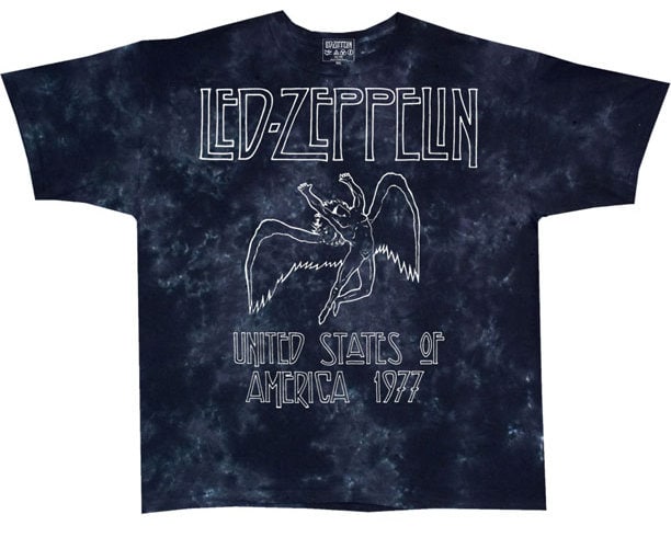 Led Zeppelin US 77 Tour Tie Dye T-shirt
