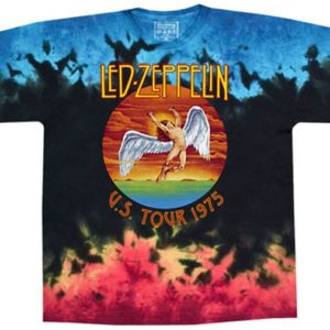 Led Zeppelin Icarus 1975 Tie-Dye T-shirt 3XL+