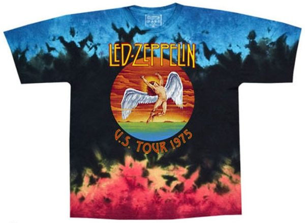 Led Zeppelin Icarus 1975 Tie-Dye T-shirt 3XL+
