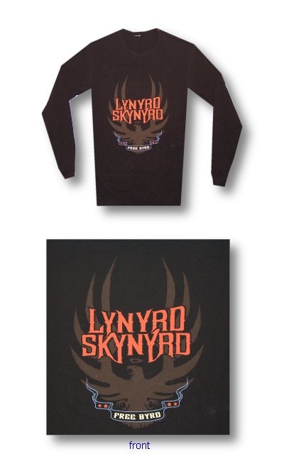 Lynyrd Skynyrd Iron Eagle Thermal Mens Black T-Shirt