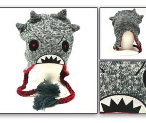 Spikey Monster Hat With Earflaps - OSFM