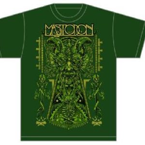 Mastodon-Devil Mens Green T-Shirt