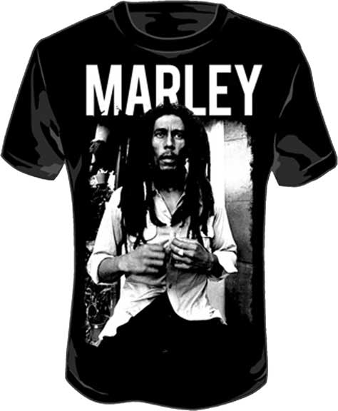 Bob Marley Black & White T-shirt - 3XL