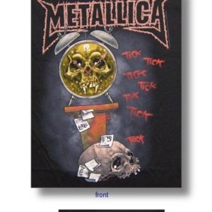 Metallica Clock Mens Black T-shirt