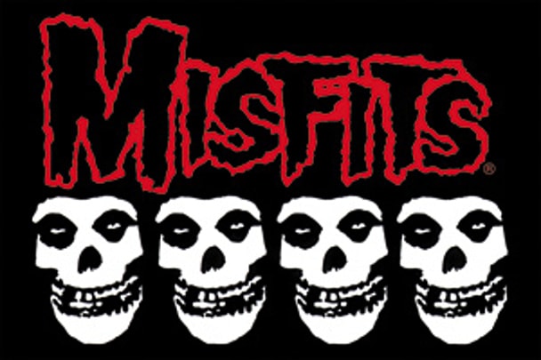 Misfits Logo And Skulls Pillowcase Standard Band Tees