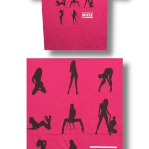 Muse Pose Mens Pink T-shirt