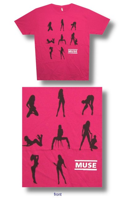 Muse Pose Mens Pink T-shirt