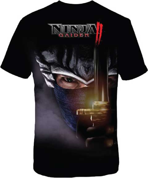 Ninja Gaiden Ninja's Gaze Mens Black T-Shirt