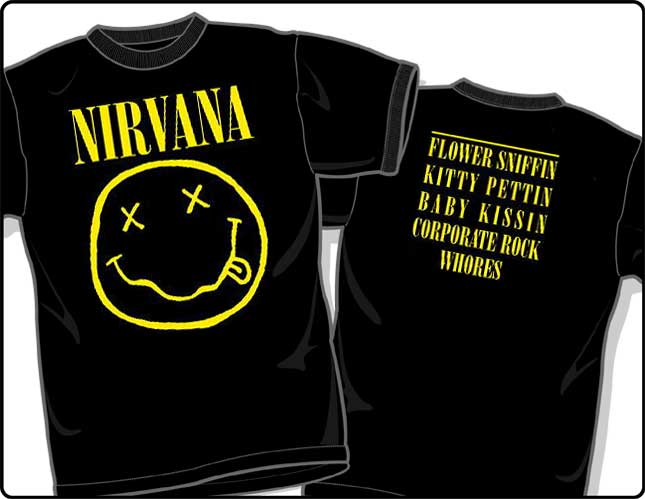 nirvana corporate rock shirt
