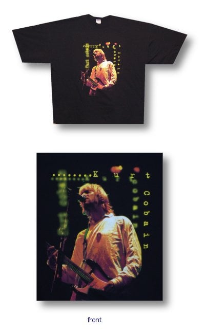 Kurt Cobain Yellow Photo T-shirt
