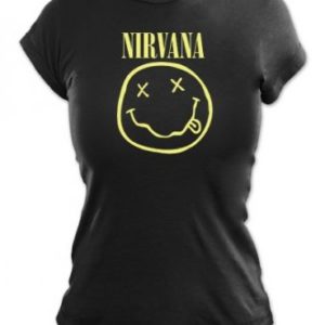 Nirvana Smile Tissue Jr Black T-Shirt