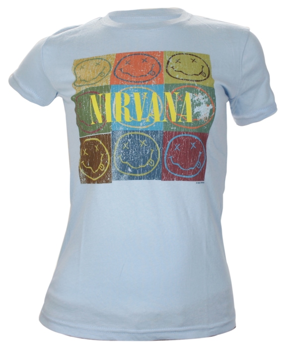 Nirvana Smile Box Jr. White T-Shirt