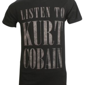 Kurt Cobain Listen To Kurt Slim Fit T-shirt