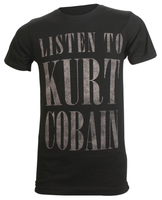 Kurt Cobain Listen To Kurt Slim Fit T-shirt