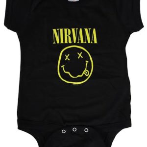 Nirvana Smiley Baby Toddler Black One Piece
