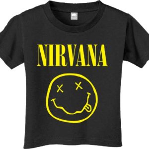 Nirvana Smiley Toddler Black T-shirt