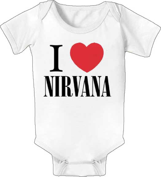 I Heart Nirvana Baby One Piece