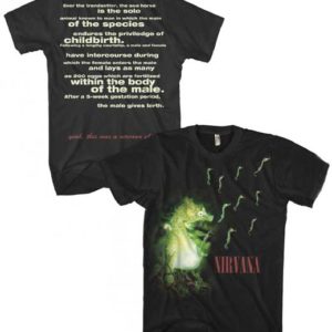 Nirvana Seahorse Mens Black T-shirt