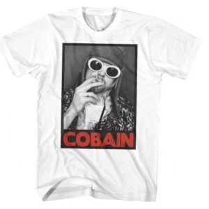 Kurt Cobain Smoking Box Photo T-shirt