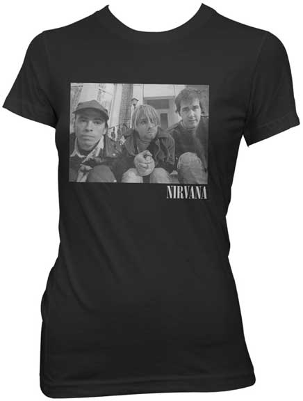 Nirvana Stairs Box Photo Jr Black T-shirt