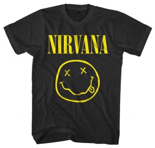 Nirvana Smile One Sided Blck Men T-shirt