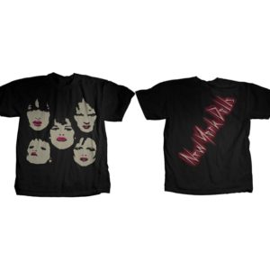 New York Dolls Faces Mens Black T-shirt
