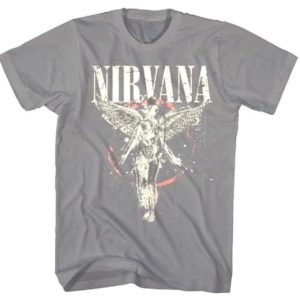Nirvana Galaxy In Utero Mens Gray T-Shirt