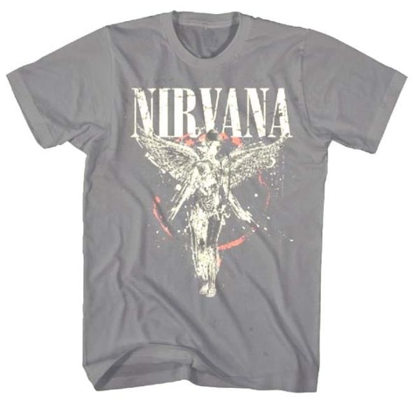 Nirvana Galaxy In Utero Mens Gray T-Shirt