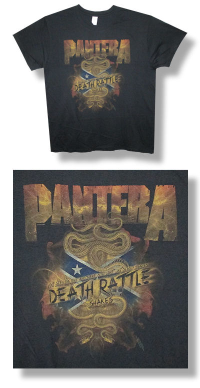 Pantera Death Rattle Mens Black T-shirt
