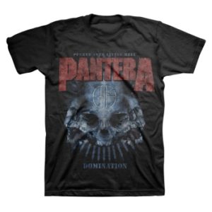 Pantera Domination Distressed Mens Black T-shirt