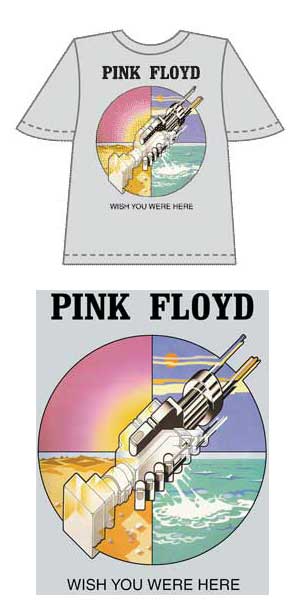 Pink Floyd Wish You Were Here Robot T-Shirt Medium Only