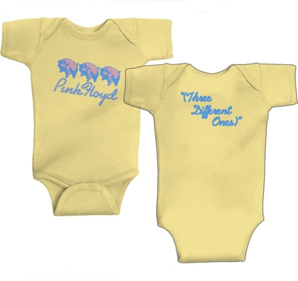 Pink Floyd 3 Pigs Infant One Piece Yellow