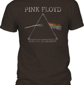 Pink Floyd DSOTM Distressed Mens Black T-Shirt