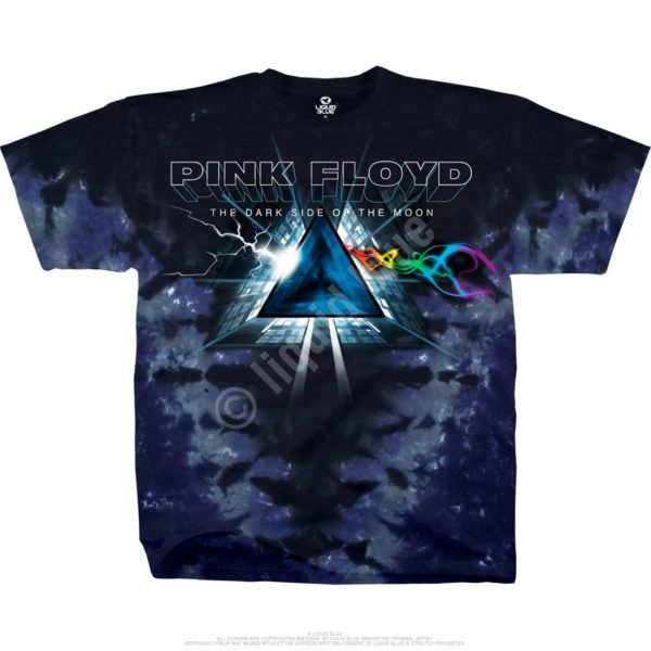 Pink Floyd Dark Side Vortex Mens Tie-Dye T-shirt