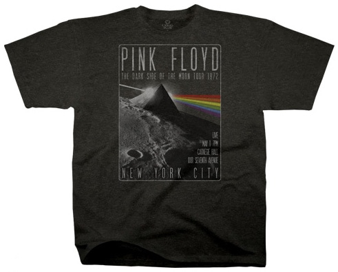Pink Floyd Dark Side Live Mens Gray T-shirt