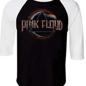 Pink Floyd Dark Side of the Moon Raglan Mens Black T-Shirt