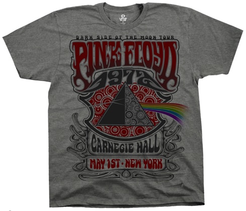 Pink Floyd Carnegie Hall Mens Grey T-shirt 3XL+Only