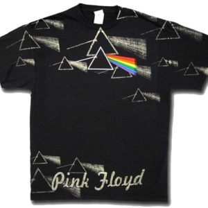 Pink Floyd Dark Side All Over Mens Black T-shirt