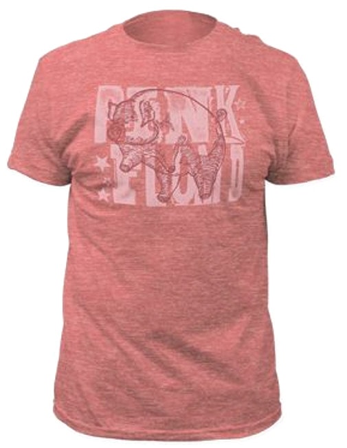 Pink Floyd Pig Distressed Pink T-Shirt