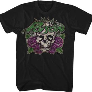 Poison Skull With Roses T-shirt