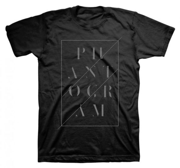 Phantogram Boxed Text Mens Black T-shirt