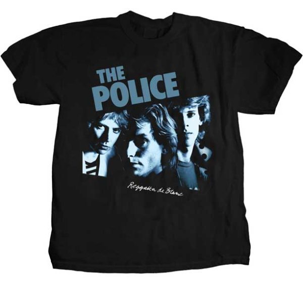 The Police Reggatta de Blanc Mens Black T-Shirt