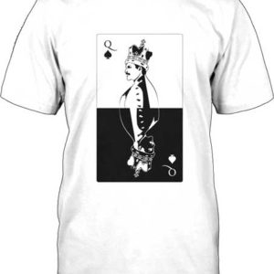 Freddie Mercury Black and White Card T-shirt