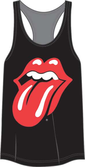 Rolling Stones Jr Black Racerback Tank