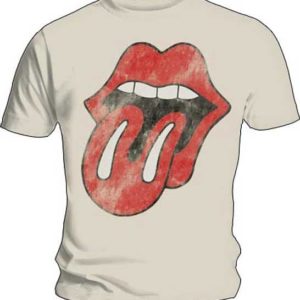 Rolling Stones As Worn By Mick Vintage Mens White T-Shirt